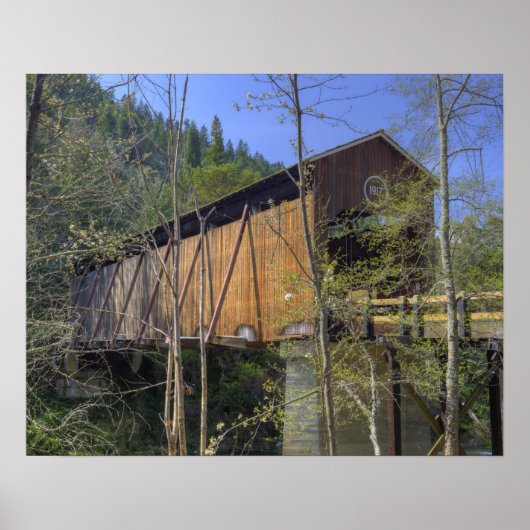 OR, Jackson County, McKee Overdekte Brug Poster (Voorkant)