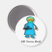 OR Nurses Rock Magneet (Voorkant / Achterkant)