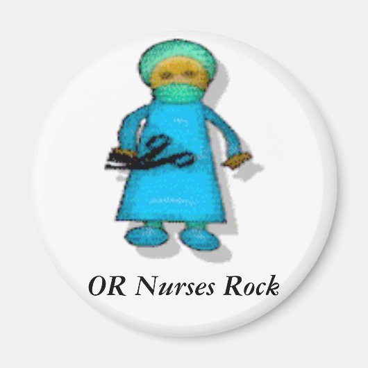 OR Nurses Rock Magneet (Voorkant)