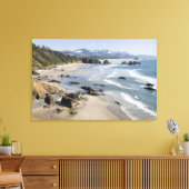 OR, Oregon Coast, Ecola State Park, Crescent 2 Canvas Afdruk (Insitu (Woonkamer))