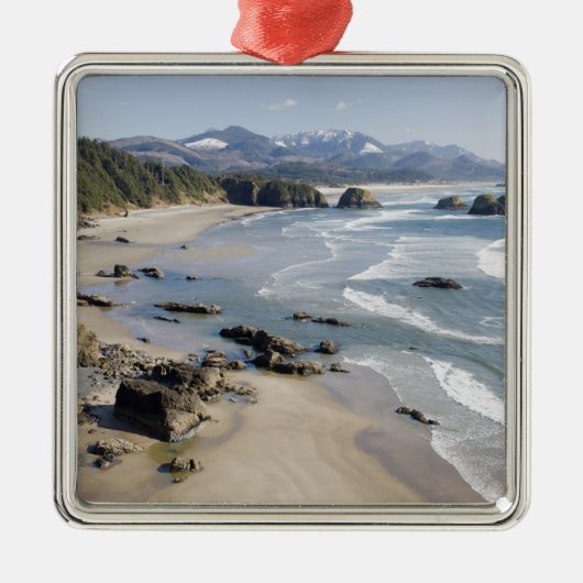 OR, Oregon Coast, Ecola State Park, Crescent 2 Metalen Ornament (Voorkant)