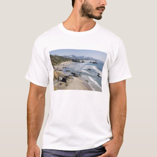 OR, Oregon Coast, Ecola State Park, Crescent 2 T-shirt (Voorkant)