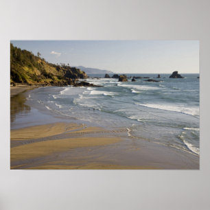 OR, Oregon Coast, Ecola State Park, Indian Poster
