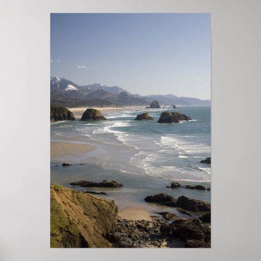 OR, Oregon Coast, Ecola State Park, uitzicht van Poster (Voorkant)