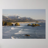 OR, Oregon Coast, Ecola State Park, uitzicht van Poster (Voorkant)