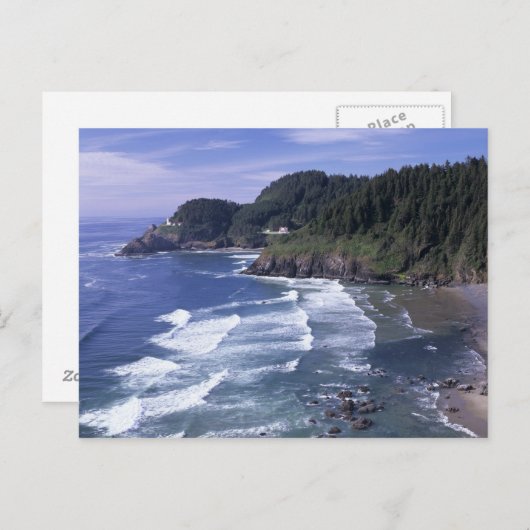 OR, Oregon Coast, Heceta Head Lighthouse, on Briefkaart (Voorkant / Achterkant)