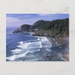 OR, Oregon Coast, Heceta Head Lighthouse, on Briefkaart