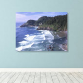 OR, Oregon Coast, Heceta Head Lighthouse, on Canvas Afdruk (Insitu (Houten vloer))