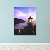 OR, Oregon Coast, Heceta Head Lighthouse, on Canvas Afdruk (Insitu (Houten vloer))