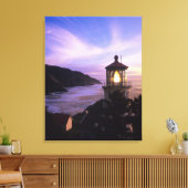 OR, Oregon Coast, Heceta Head Lighthouse, on Canvas Afdruk (Insitu (Woonkamer))
