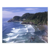 OR, Oregon Coast, Heceta Head Lighthouse, on Foto Afdruk (Voorkant)