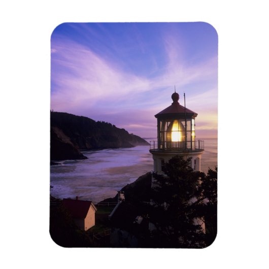 OR, Oregon Coast, Heceta Head Lighthouse, on Magneet (Verticaal)