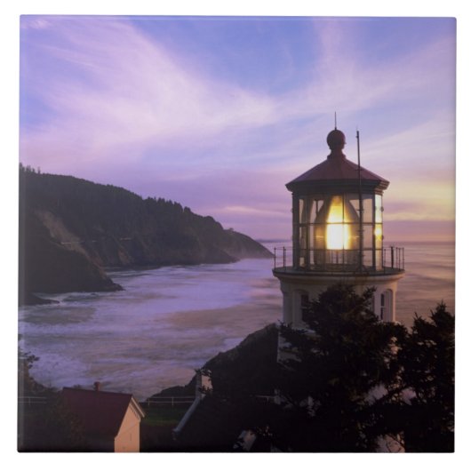 OR, Oregon Coast, Heceta Head Lighthouse, on Tegeltje (Voorkant)