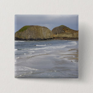 OR, Oregon Coast, Seal Rock State Park Vierkante Button 5,1 Cm