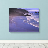 OR, Oregon-kust, Ecola SP, Indian Beach met Canvas Afdruk (Insitu (Houten vloer))