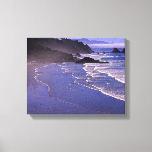 OR, Oregon-kust, Ecola SP, Indian Beach met Canvas Afdruk (Voorkant)