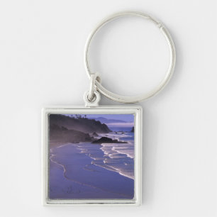 OR, Oregon-kust, Ecola SP, Indian Beach met Sleutelhanger