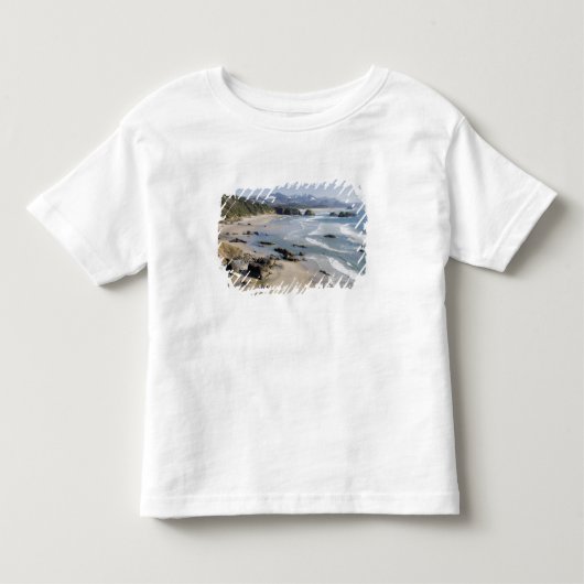 OR, Oregon-kust, Ecola State Park, Crescent 2 Kinder Shirts (Voorkant)