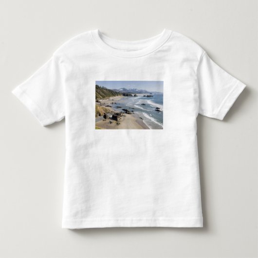OR, Oregon-kust, Ecola State Park, Crescent 2 Kinder Shirts (Voorkant)