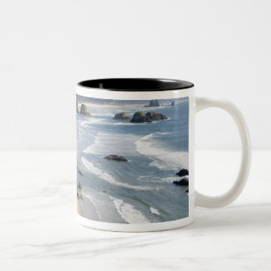 OR, Oregon-kust, Ecola State Park, Crescent 2 Tweekleurige Koffiemok