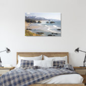OR, Oregon-kust, Ecola State Park, Crescent Canvas Afdruk (Insitu (Slaapkamer))