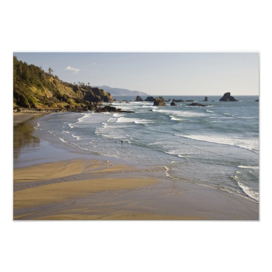 OR, Oregon-kust, Ecola State Park, Indian Foto Afdruk (Voorkant)
