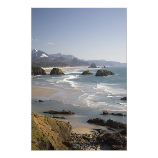 OR, Oregon-kust, Ecola State Park, uitzicht op Foto Afdruk (Voorkant)