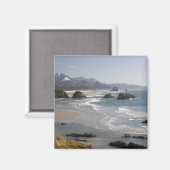 OR, Oregon-kust, Ecola State Park, uitzicht op Magneet (Voorkant / Achterkant)