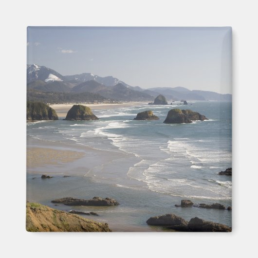 OR, Oregon-kust, Ecola State Park, uitzicht op Magneet (Voorkant)