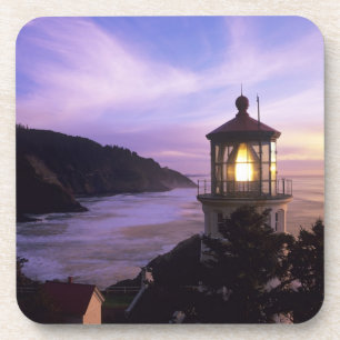 OR, Oregon-kust, Heceta Head-vuurtoren, op Drankjes Onderzetter