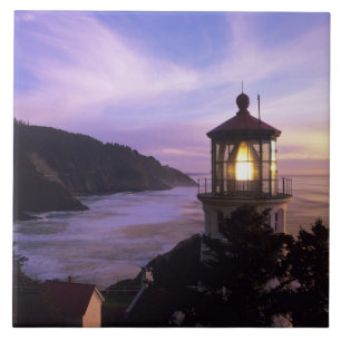 OR, Oregon-kust, Heceta Head-vuurtoren, op Tegeltje