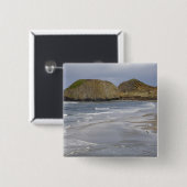 OR, Oregon-kust, Seal Rock State Park, Vierkante Button 5,1 Cm (Voorkant /achterkant)