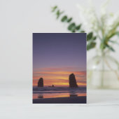 OR, oregonkusten, kanonstrand, zeebergen op Briefkaart (Staand voorkant)