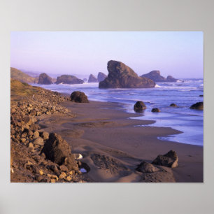 OR, oregonkusten, Myers Creek, rotsformaties Poster