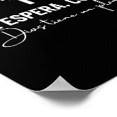 Ora Espera Confía Dios Tiene Un Plan Fe Cristiana Poster (Hoek)