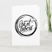 Ora et labora kaart (Voorkant)