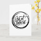 Ora et labora kaart (Gele Bloem)