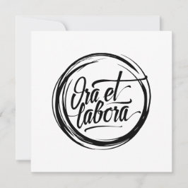 Ora et labora kaart