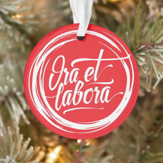 Ora et labora ornament (Boom)