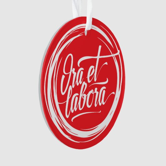 Ora et labora ornament (voorkant)