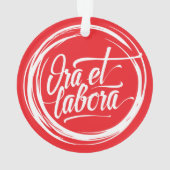 Ora et labora ornament (achterkant)