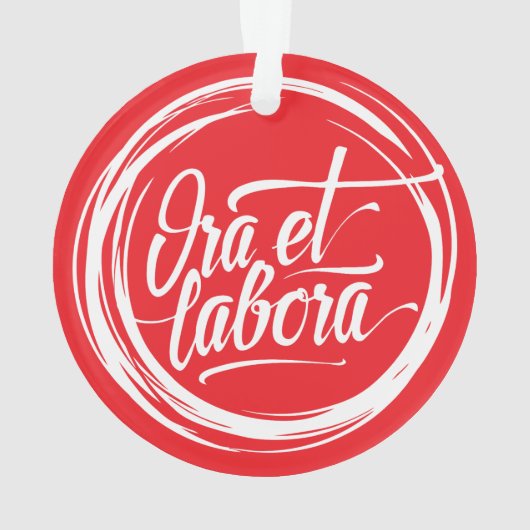 Ora et labora ornament (achterkant)