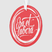 Ora et labora ornament (voorkant)
