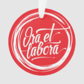 Ora et labora ornament (voorkant)
