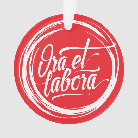 Ora et labora ornament (voorkant)