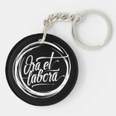 Ora et labora sleutelhanger (Achterkant)