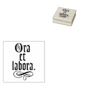Ora et Labora stempel (Gestempeld)