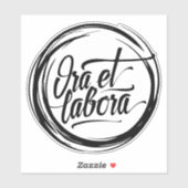 Ora et labora sticker (Vel)