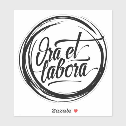 Ora et labora sticker (Vel)