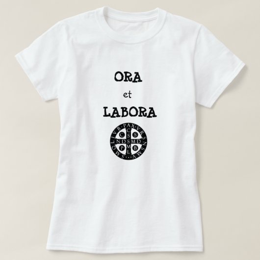 Ora et Labora T-shirt (Design voorkant)